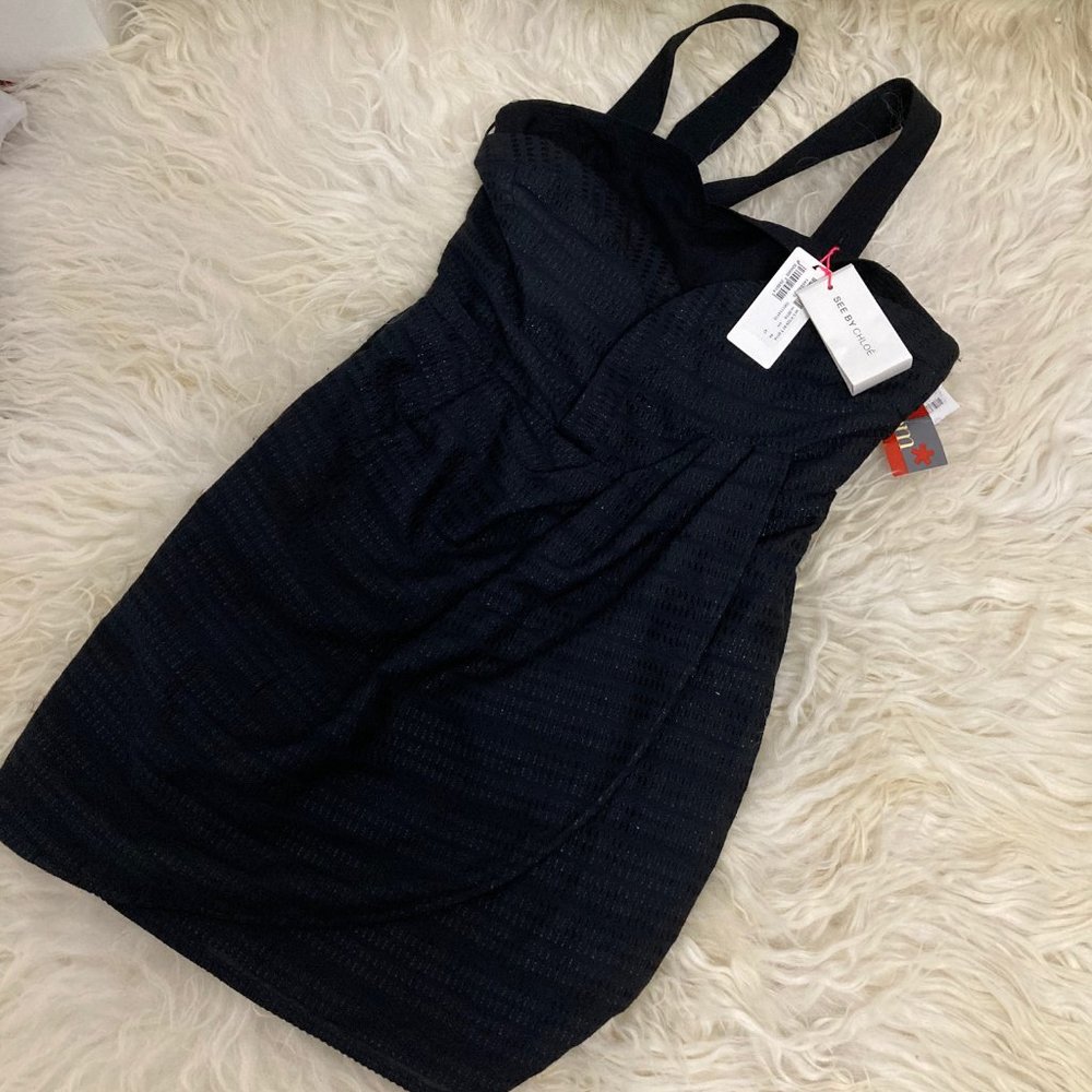 SEE BY CHLOÉ Square Neckline Mini Dress